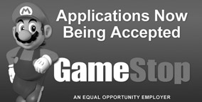 GameStop Now Hiring Sign 1