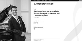 Clayton Stephenson, pianist